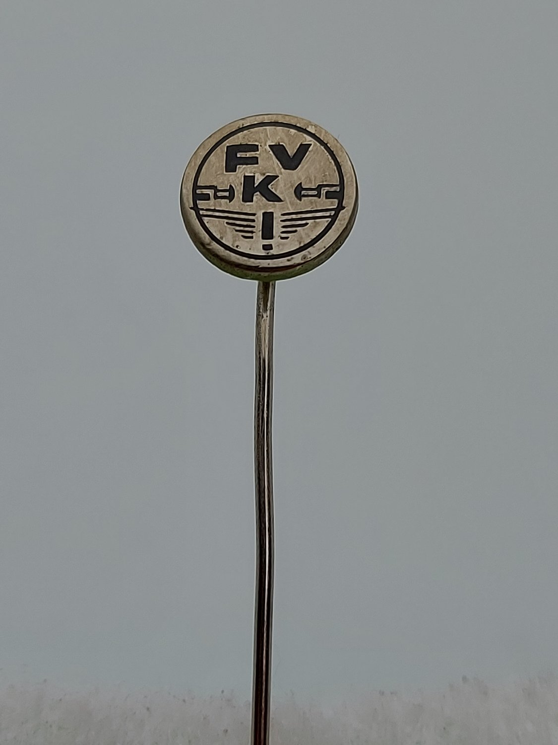 FVK railway - Factory wagons KRALJEVO Serbia ( in Yugoslavia ), vintage pin badge