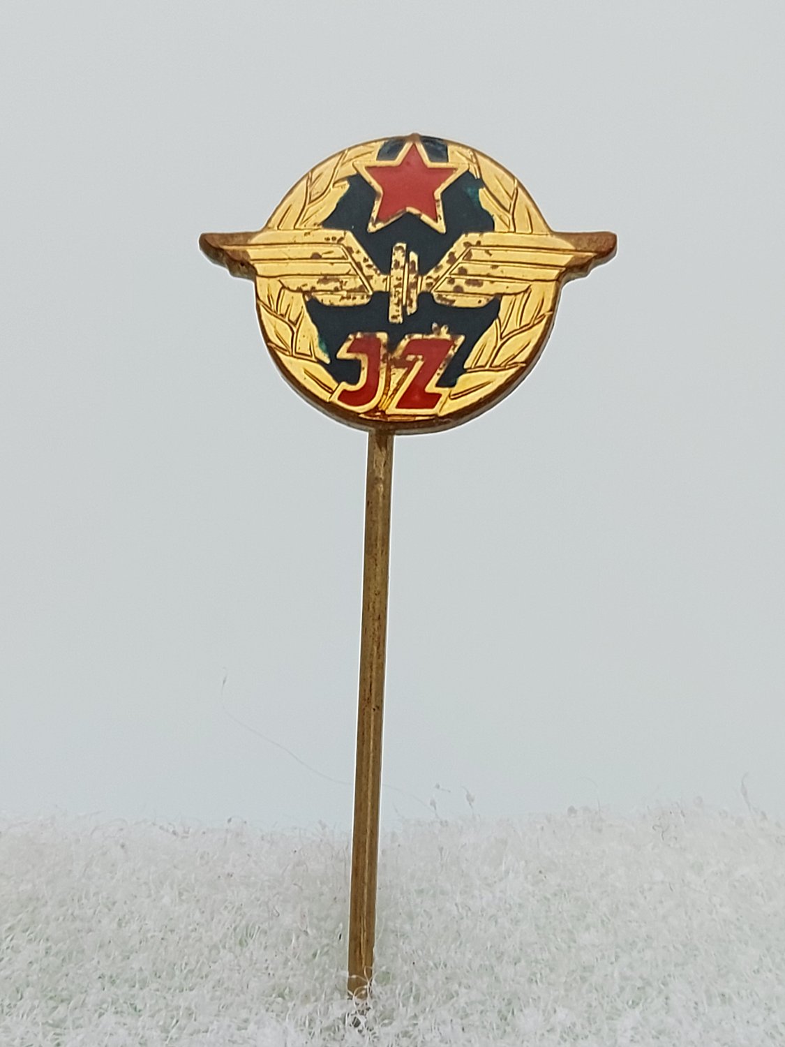 Railway eisenbahn train locomotive, JZ Yugoslavia, vintage pin