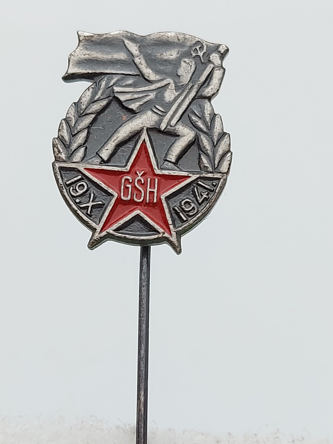 YUGOSLAVIA PARTISAN ARMY - TITO 19.X.1941.-  G&Aring;&nbsp;H, Vintage pin, badge !