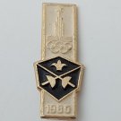 Swordsmanship - Olympic Games Moscow 1980 OLYMPIC vintage pin, badge, lapel !