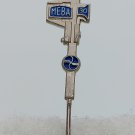 MEBA - Manual mechanical tool, moving measure, vintage pin, badge, abzeichen, lapel !