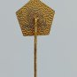 Trade Union Federation SSJ Yugoslavia, antique pin, badge, lapel !