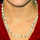 Pearl and silver necklace