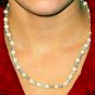 Pearl and silver necklace