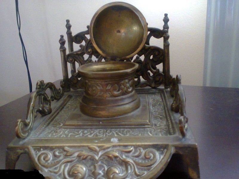 Antique inkwell from the 19th century Original