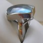 NEW   Blue Mabe Pearl Sterling Silver Ring
