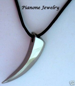 Silver Stainless Steel Spear Mens Necklace Pendant NEW
