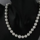 White Mother of Pearl Necklace Graduated 10-12mm 20"