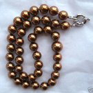 19" Brown Pearl Necklace 10-12mm Mother of Pearl 19" Brown Pearl Necklace 10-12mm Mother of Pearl