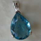 12.85 ct Blue Fluorite Silver Pendant