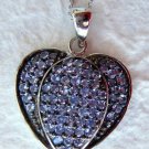 2.20 Ct Tanzanite Sterling Silver 925 Heart Pendant 2.20 Ct Tanzanite Sterling Silver 925 Heart Pendant