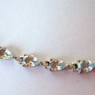 7.0 ct Sterling Silver Aquamarine Bracelet 7.5"