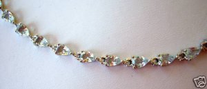 7.0 ct Sterling Silver Aquamarine Bracelet 7.5"