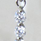Sterling Silver 925 Black Pearl Dangle Earrings 6-7mm