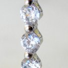 Sterling Silver 925 White Pearl Dangle Earrings 6-7mm