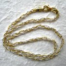 Italy Sterling Silver & 14k Gold Necklace 18" Italy Sterling Silver & 14k Gold Necklace 18"