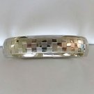 Mens Stainless Steel Checkerboard Design Ring - Size 13 Mens Stainless Steel Checkerboard Design Ring - Size 13