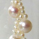 7-7.5mm White Cultured Pearl Dangle Earrings