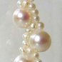 7-7.5mm White Cultured Pearl Dangle Earrings