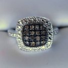 .20 CT Brown Diamond Ring - Pave Detail Design Size 6