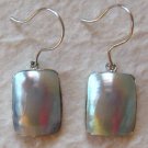 Blue Mabe Pearl Sterling Silver Earrings