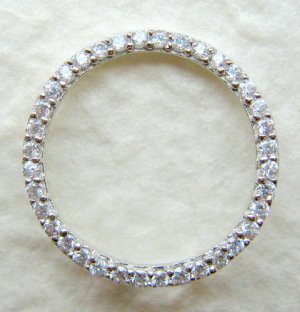 Sterling Silver Circle of Life Pendant Cubic Zirconia