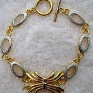 Two-Tone Silver & Gold Tone Spider Link Bracelet 6-8" Two-Tone Silver & Gold Tone Spider Link Bracelet 6-8"