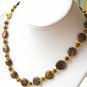 18" Designer Brown Freshwater Coin Pearl Necklace