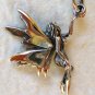 Sterling Silver 925 Fairy Pendant or Charm 3-D 1.18"