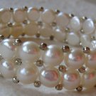Handmade Two-Strand Cultured Pearl Stretch Bracelet