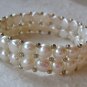 Handmade Two-Strand Cultured Pearl Stretch Bracelet