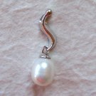 White Pearl Sterling Silver Pendant