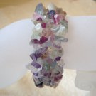 Fluorite Nugget Stretch Bracelet