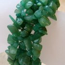 Green Aventurine Quartz Stretch Nugget Bracelet