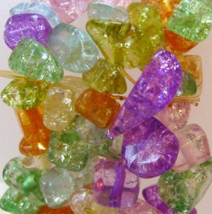 Flower Quartz Stretch Nugget Bracelet