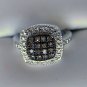 .20 CT Brown Color Diamond Ring - Pave Detail Design Sz5