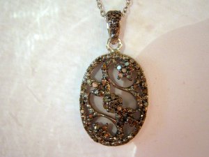 .28ct Champagne Brown Diamond Pendant