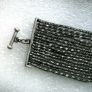 Antiqued Silver Tone Metal Chain Toggle Bracelet 7" Antiqued Silver Tone Metal Chain Toggle Bracelet 7"
