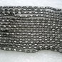 Antiqued Silver Tone Metal Chain Toggle Bracelet 7"