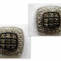 .20 CT Chocolate Champagne Brown Color Diamond Earring Studs - Cushion Shape