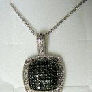.25 CT Black Diamond Sterling Silver Pendant