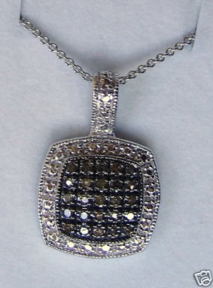 .33 CT Champagne Brown Diamond Pendant