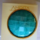 Designer Amrita Singh 18KGP Turquoise 'Jitney' Ring Sz8