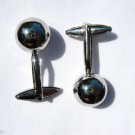 14mm Ball Stainless Steel Plated Copper Cufflinks