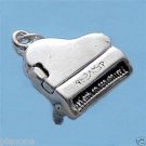 Sterling Silver 925 Grand Piano Charm .47" x .19" 3-D Sterling Silver 925 Grand Piano Charm .47" x .19" 3-D