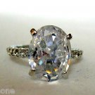 6+ Carat Clear Cubic Zirconia Engagement Ring Oval Shape Sterling Silver .925 6+ Carat Clear Cubic Zirconia Engagement Ring Oval Shape Sterling Silver .925