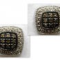 .20 CT Champagne Brown Color Diamond Earring Studs - Cushion Shape