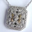Vintage Inspired 14k & .925 Silver Diamond Necklace Vintage Inspired 14k & .925 Silver Diamond Necklace