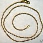 Italian Made Sterling Silver .925 & 14k Gold over Silver Necklace 16" 'Italy'