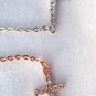 Sterling Silver Cross Pendant Necklace w/Cubic Zirconia Silver or Rose Gold Pl